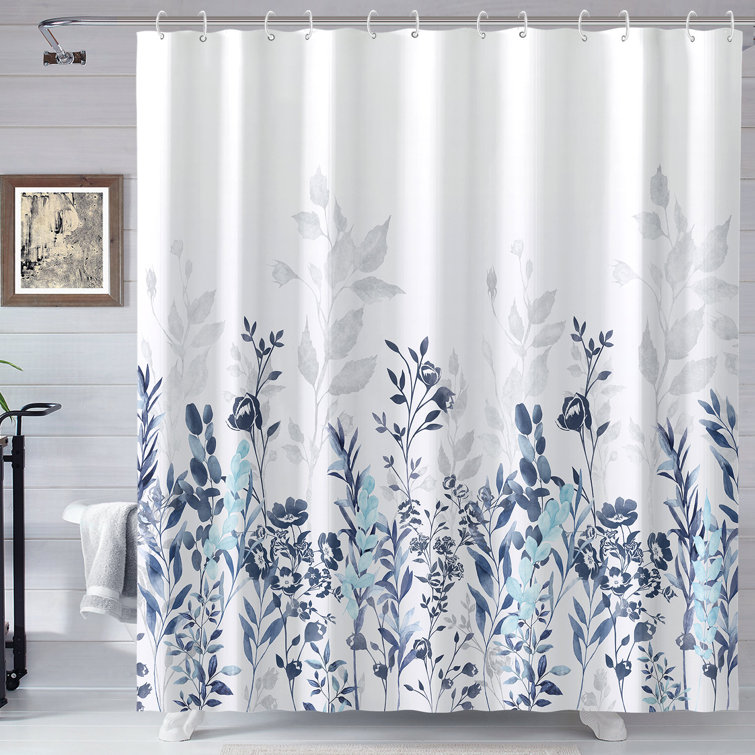 Red Barrel Studio® 13 Piece Floral Shower Curtain Set + Hooks & Reviews